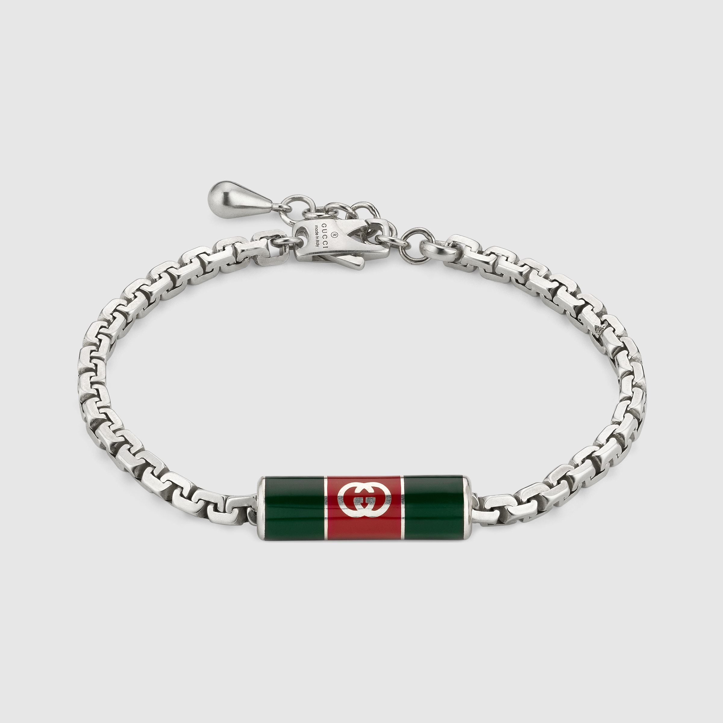 【美品】【GUCCI】【ユニセックス】ブレスレット　赤と緑のGUCCIカラー 美品】【GUCCI】【ユニセックス】ブレスレット 赤と緑のGUCCIカラー