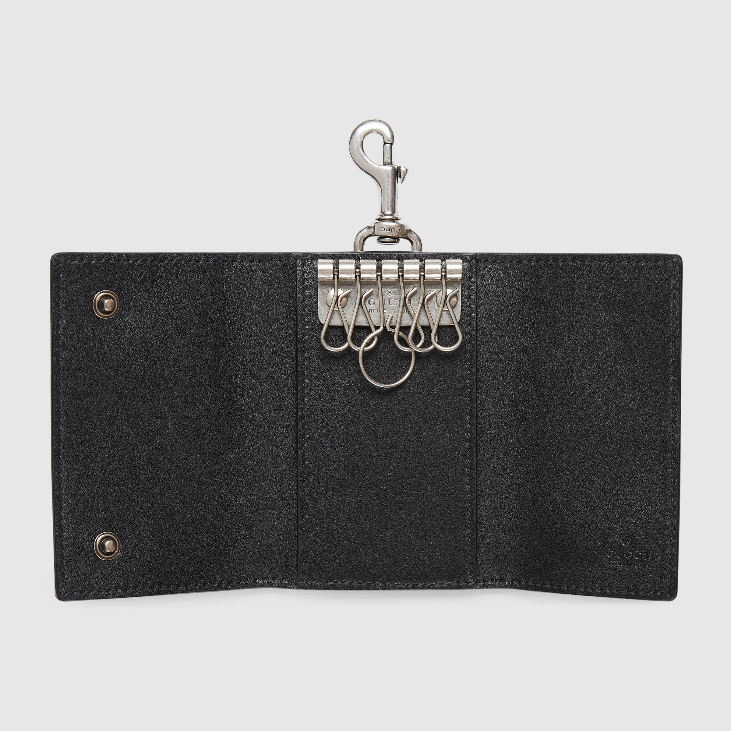 GUCCI 黒 レザー キーケース GUCCI レザーキーケース ブラック グッチ GUCCI キーケース