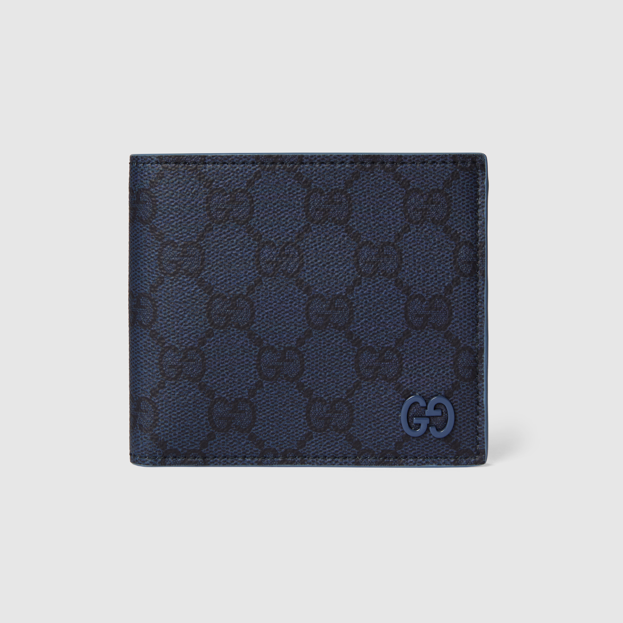 GG コインウォレット ダスティブルー インテリア ・ダークブルー GG