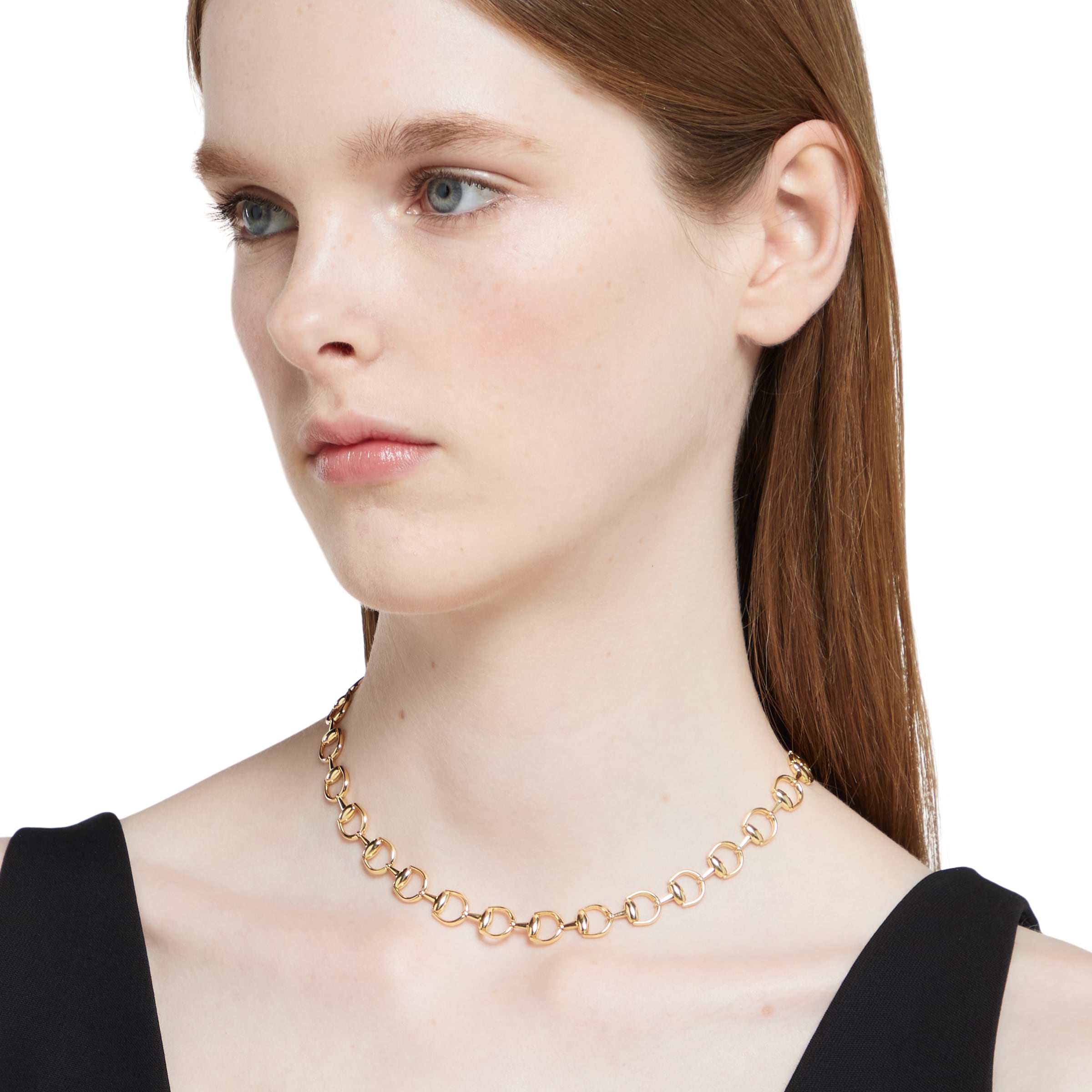 Gucci Horsebit 18k necklace in 18k yellow gold | GUCCI® US