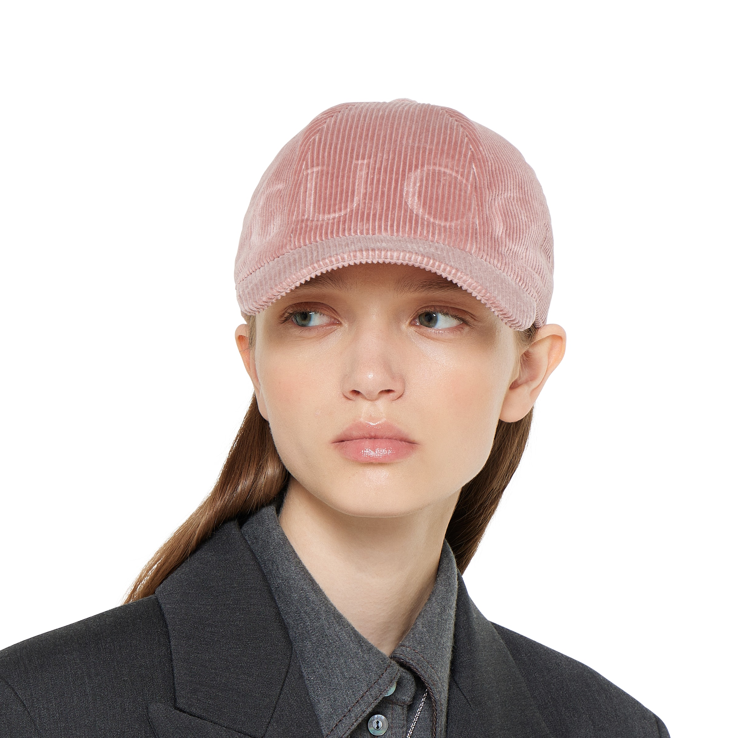 Corduroy baseball hat in pink | GUCCI® US