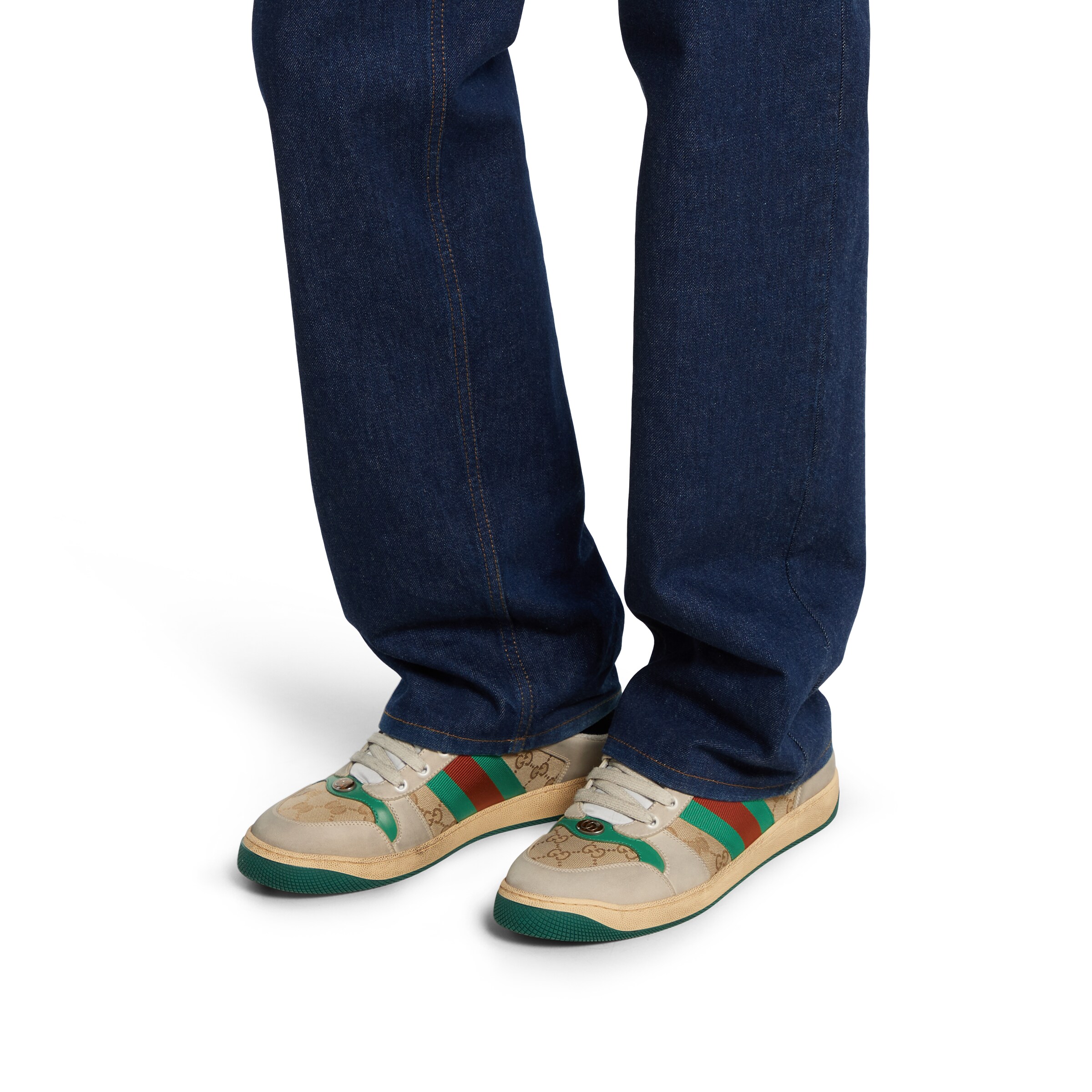 スクリーナー〕メンズ ミュール ・ベージュ レザー | GUCCI公式