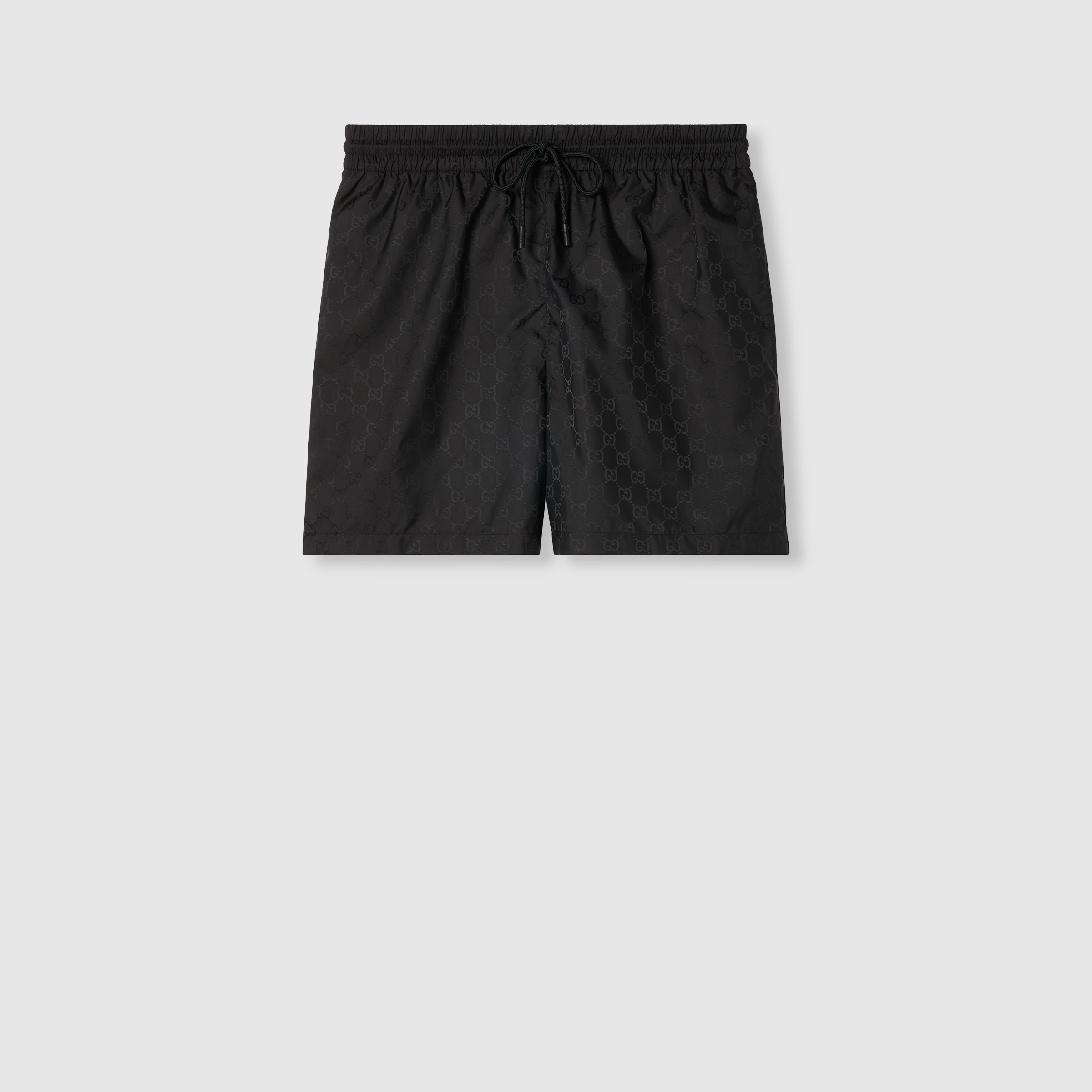 GG nylon swim shorts in black | GUCCI® US