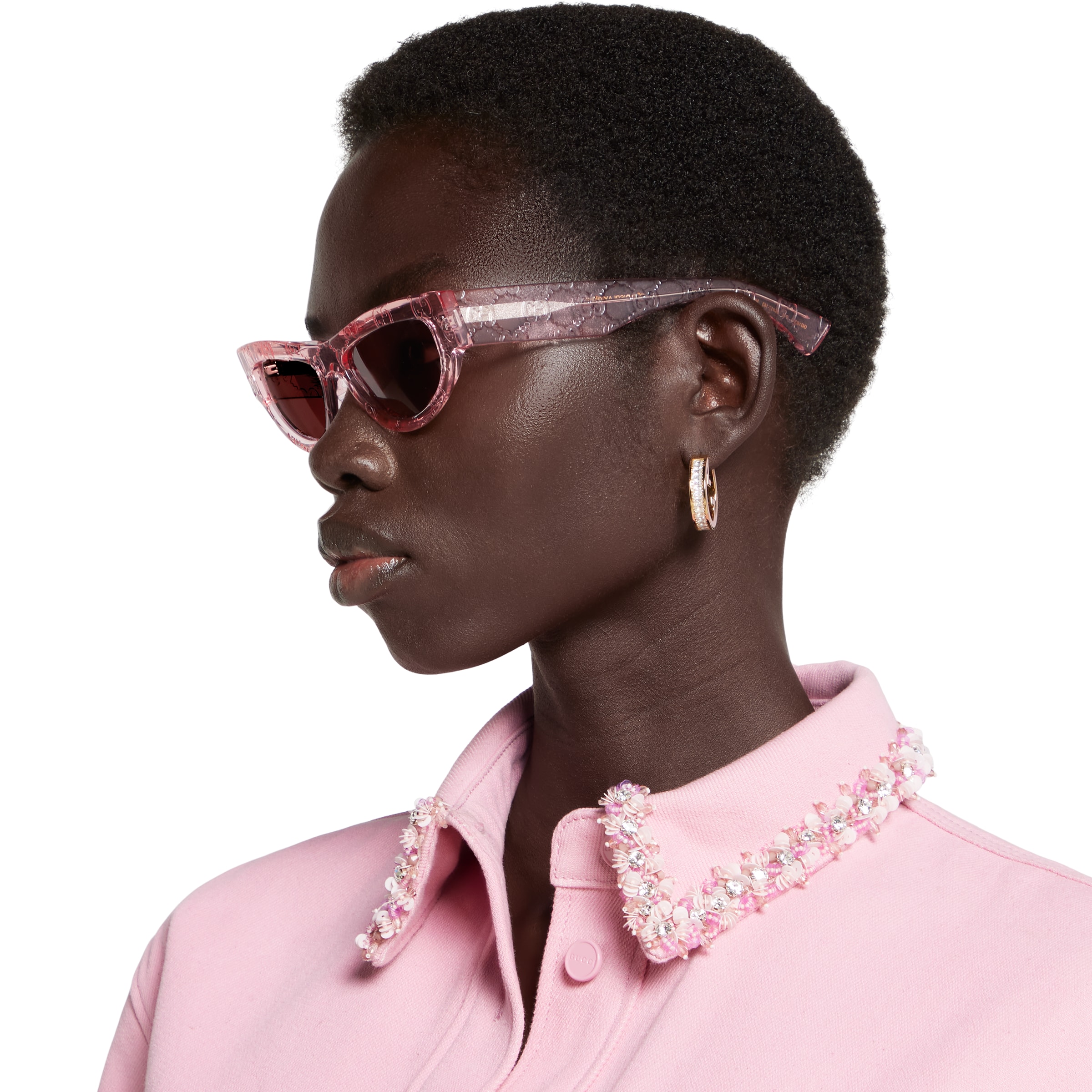Cat eye sunglasses in pink | GUCCI® US