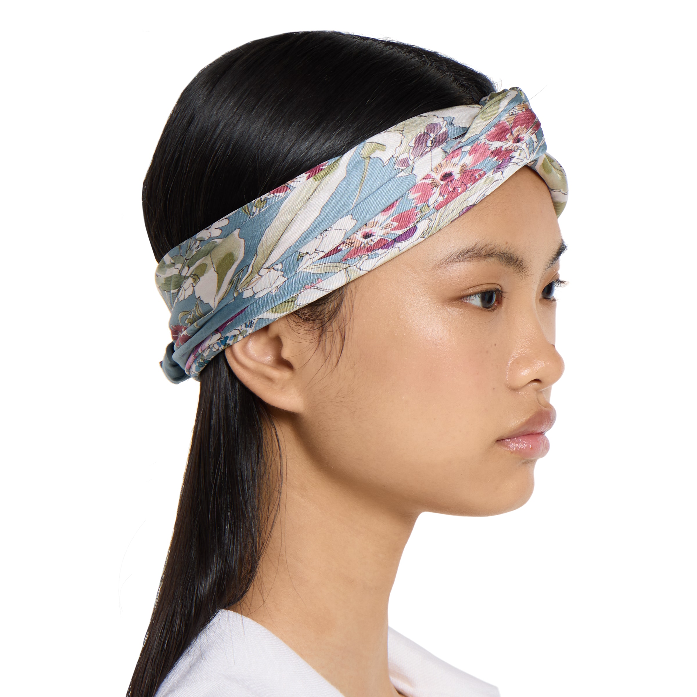 ■美品■グッチ■スカーフ■シルク■ブルー系■J0411 プリント シルクスカーフ ・ライトブルー | GUCCI公式