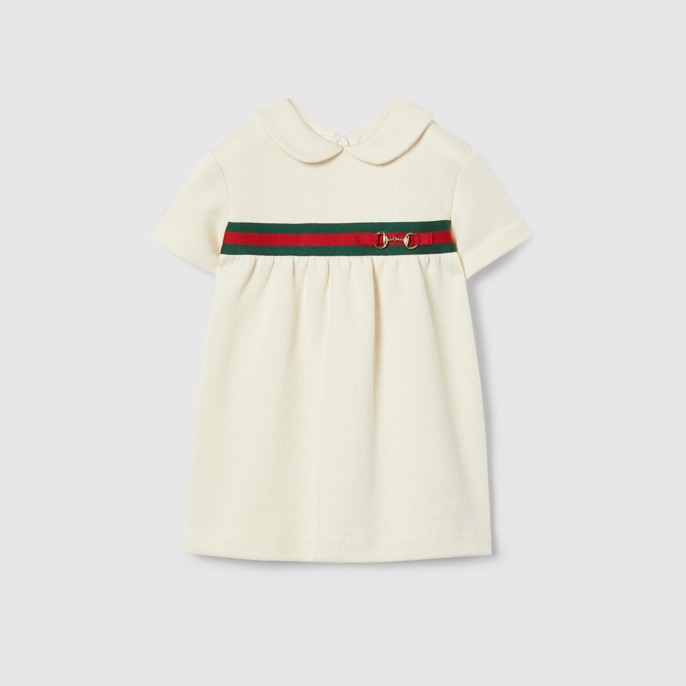 ベビー〕ホースビット コットン ドレス ・ホワイト | GUCCI公式