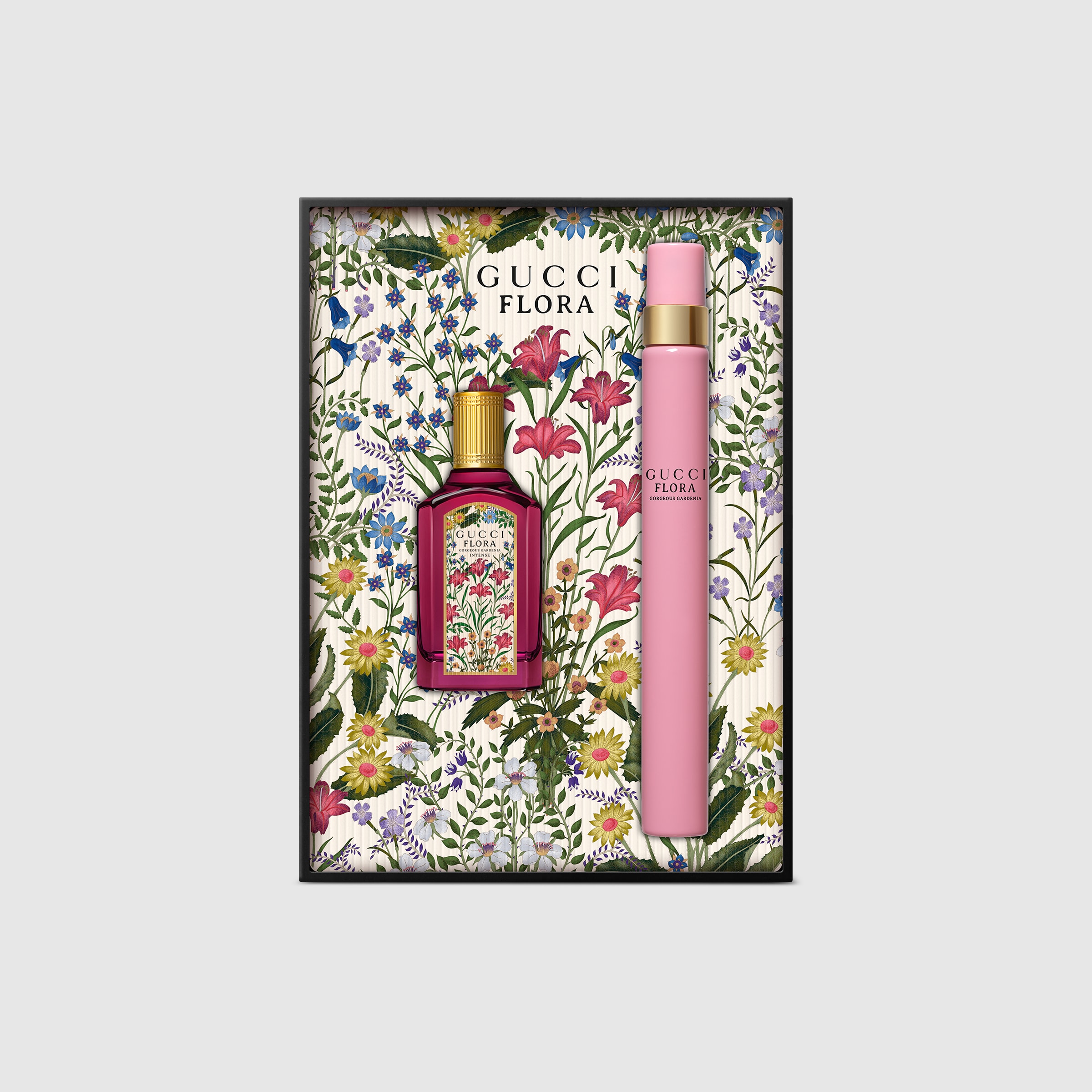 GUCCI FLORA GORGEOUS GARDENIA 香水セット Gucci Flora Gorgeous Gardenia gift set in eau de parfum | GUCCI® US