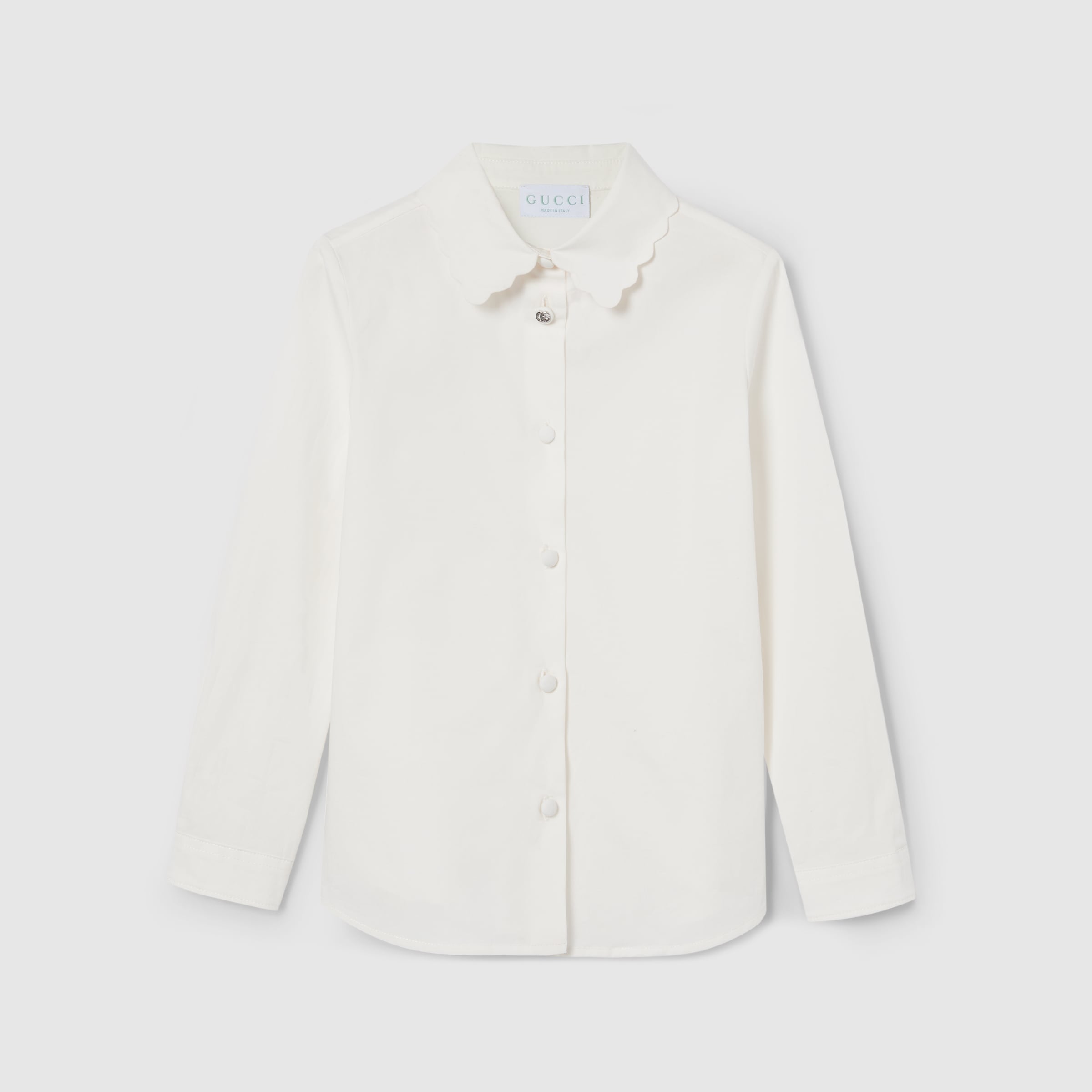 チルドレンズ〕コットン シャツ ・ホワイト | GUCCI公式