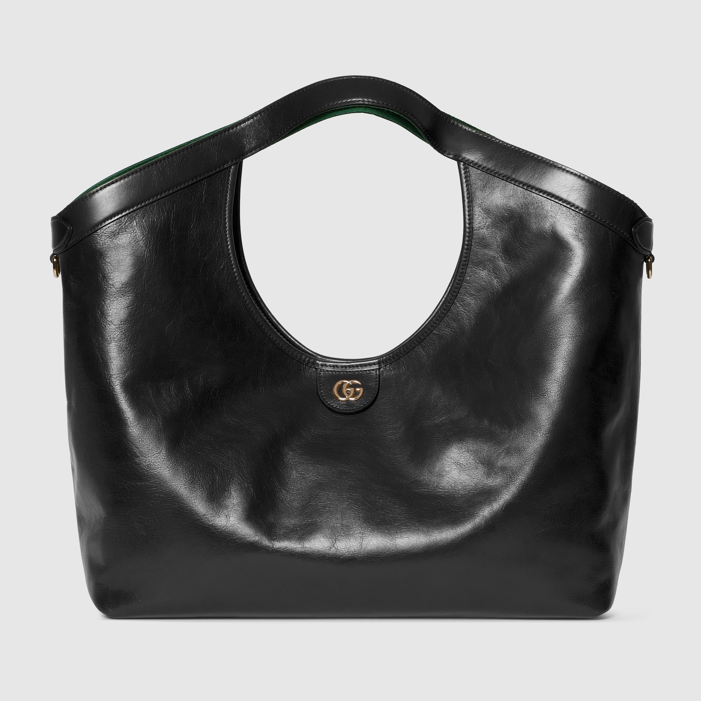 ぐっち 39 グッチ ジリオ〕ラージ トートバッグ ・ブラック レザー | GUCCI公式