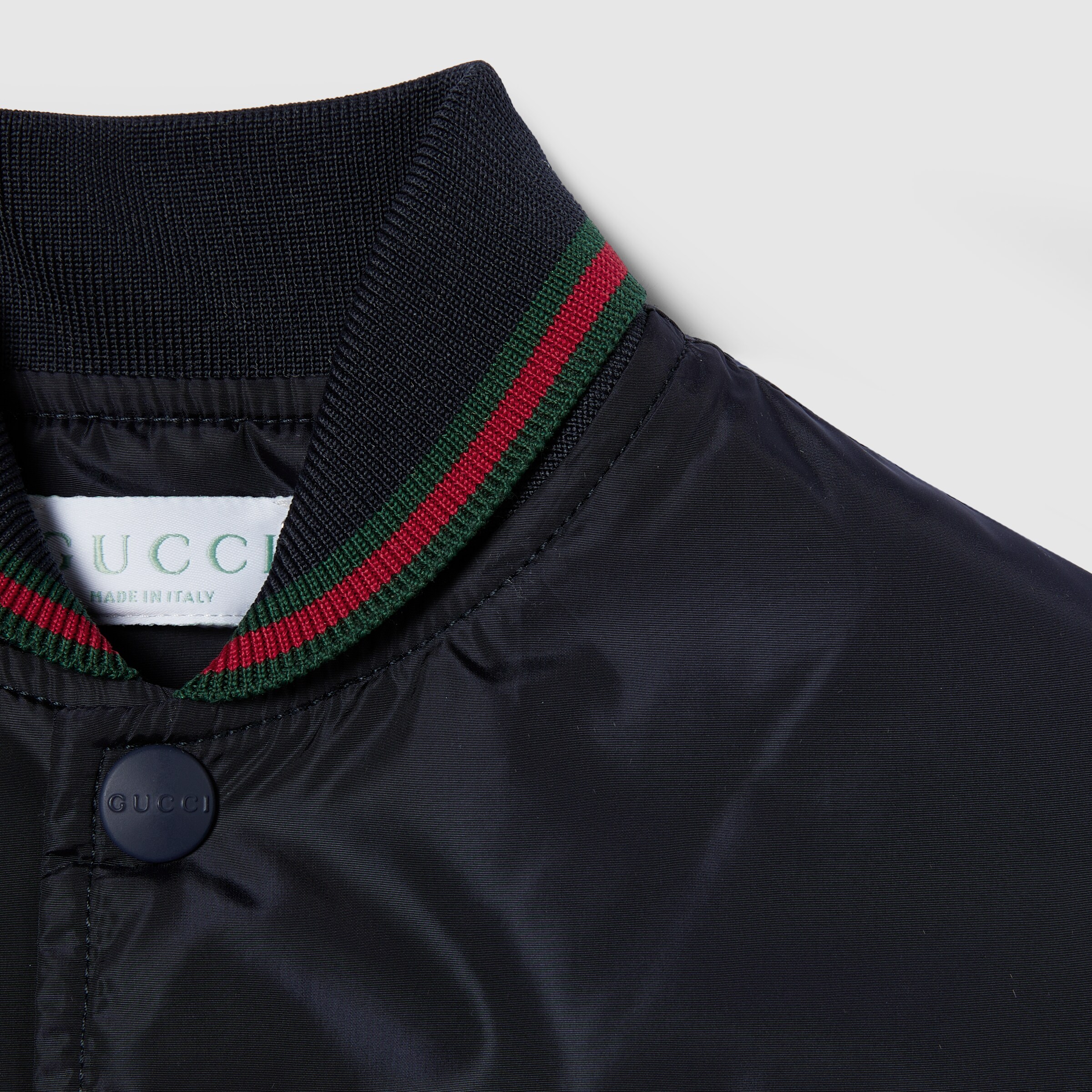 チルドレンズ〕ナイロン ジャケット ・ダークブルー | GUCCI公式