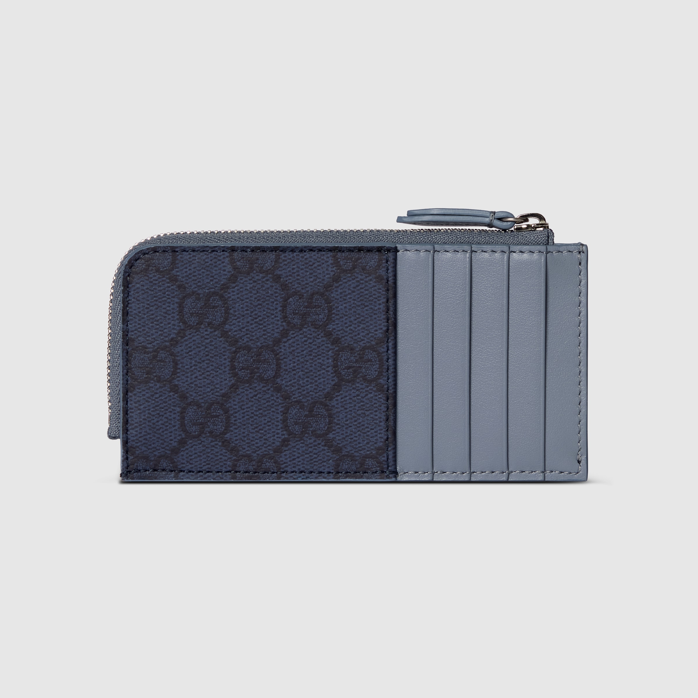 GG ジップカードケース ダスティブルー トリム ・ダークブルー GG