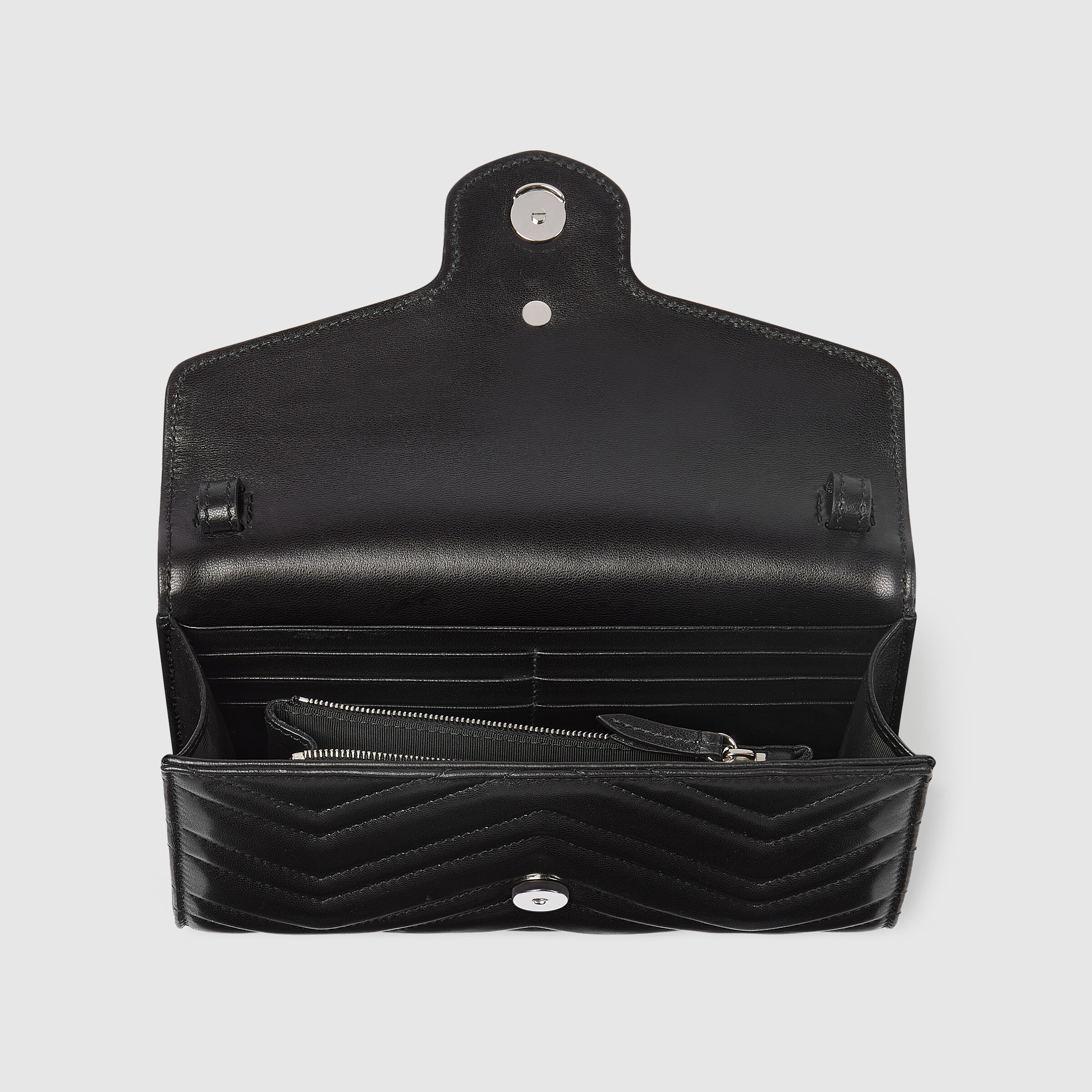 ダブルG チェーンウォレット ・ブラック レザー | GUCCI公式