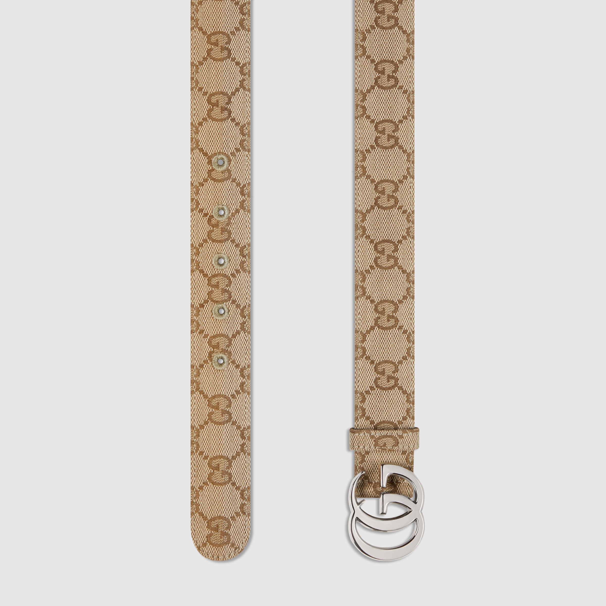 GG Marmont belt in sand GG canvas | GUCCI® US