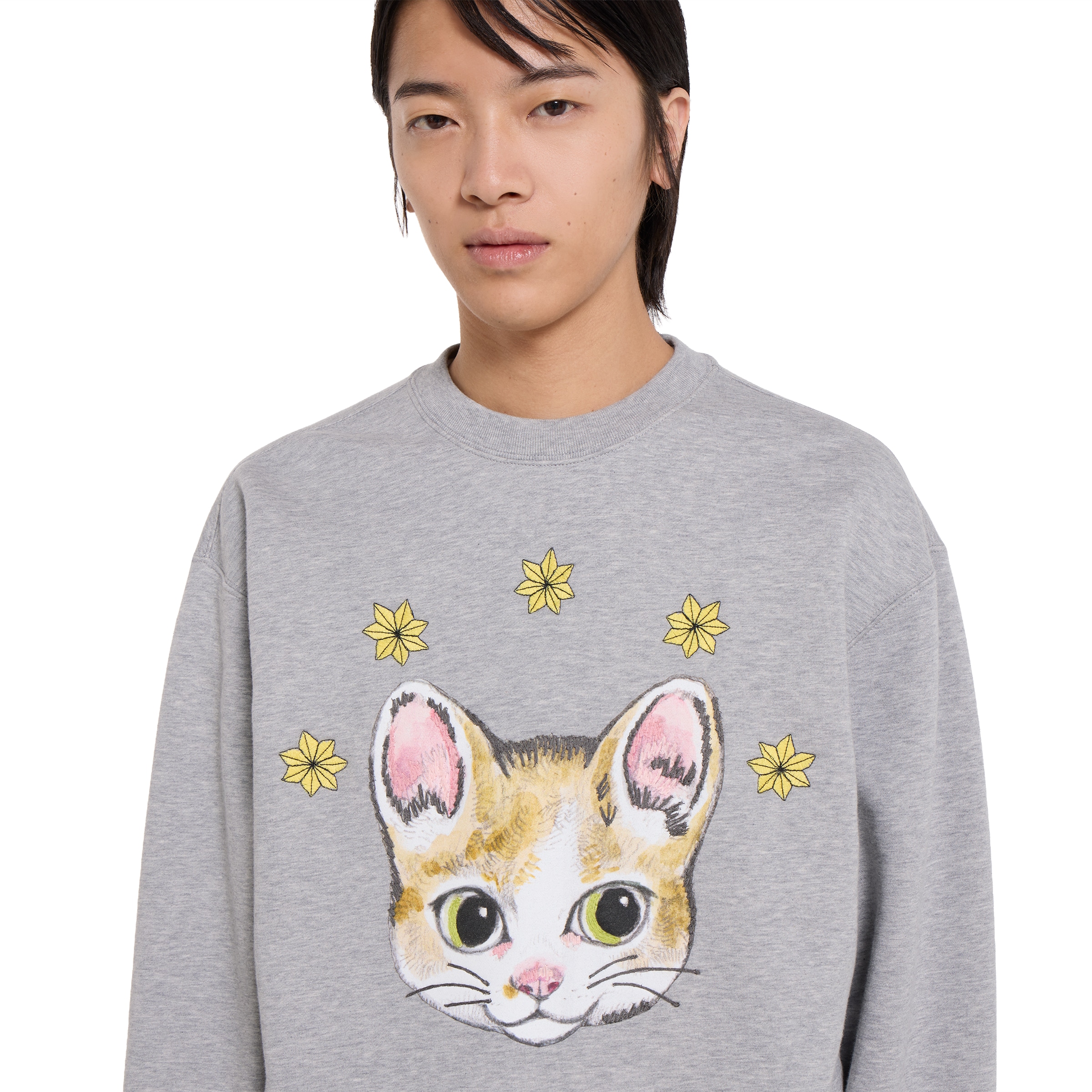 ヒグチユウコ スウェット M 日本限定 ヒグチユウコ コットンジャージー スウェットシャツ ・グレー