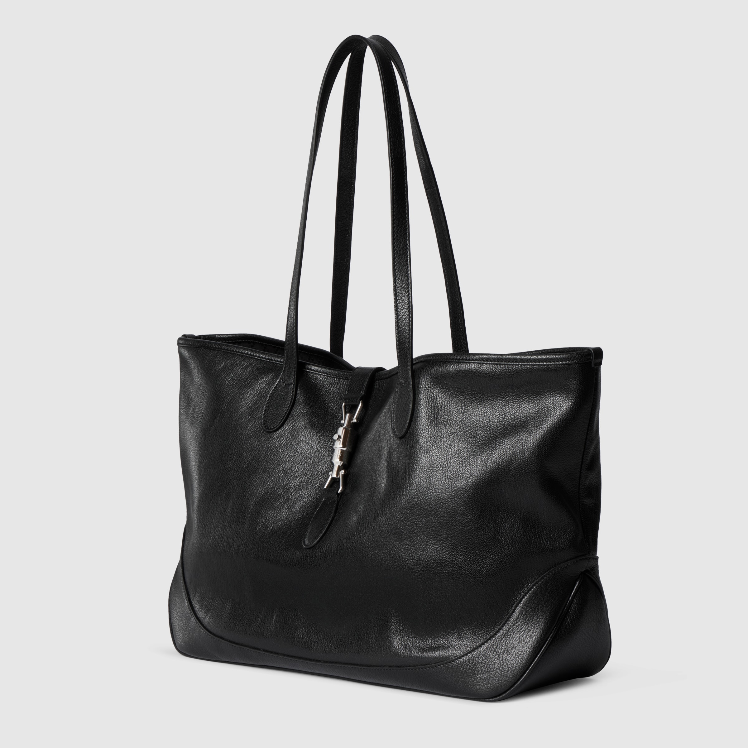 【GUCCI／グッチ】ジャッキー　ハンドバック　トートバッグ　レザー　ブラック グッチ ジャッキー〕ミディアム トートバッグ ・ブラック レザー