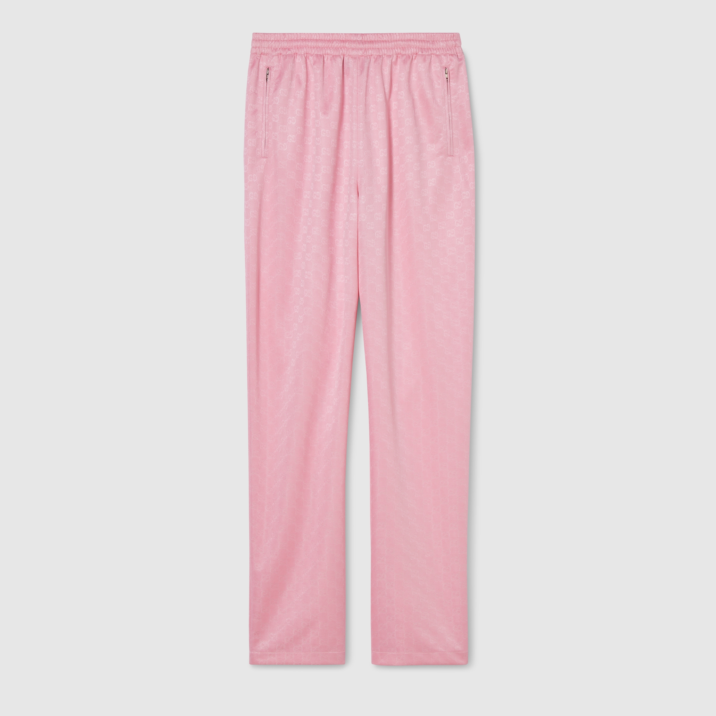 GG jersey jacquard leisure pants in light pink | GUCCI® US