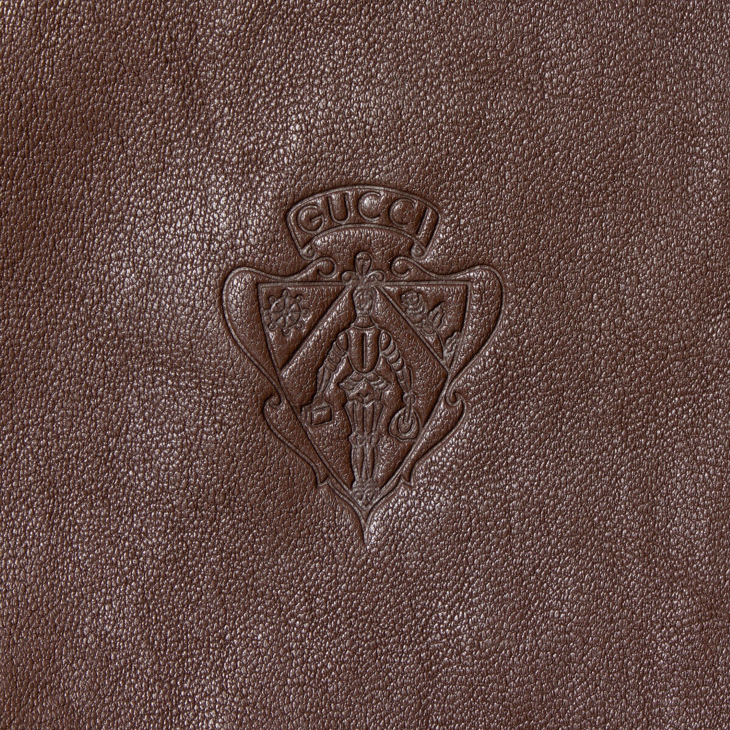 こ*K様 グッチベロアパーカー Washed stretch nappa leather jacket in dark brown | GUCCI® US