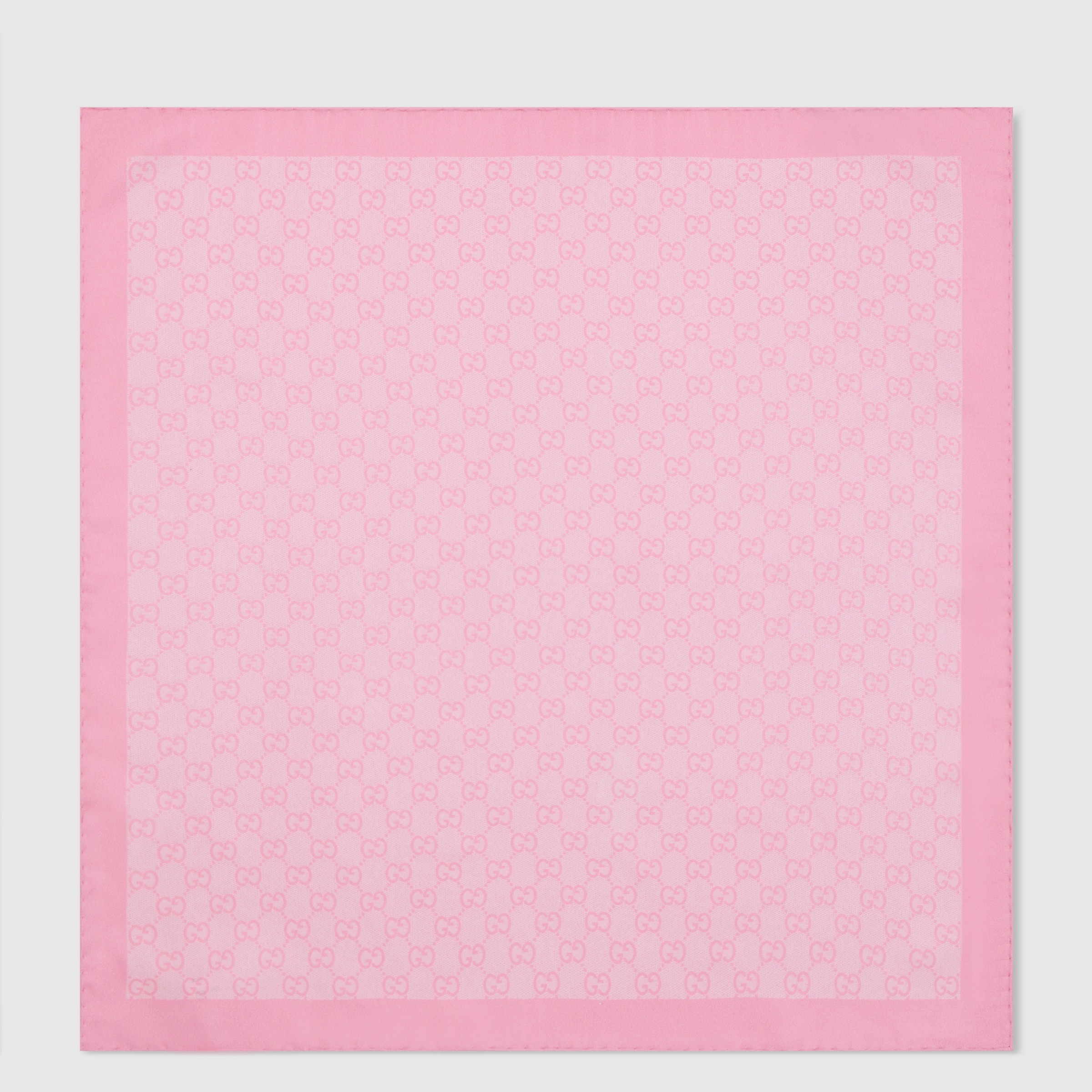 プリント シルクツイル スカーフ ・ライトピンク | GUCCI公式