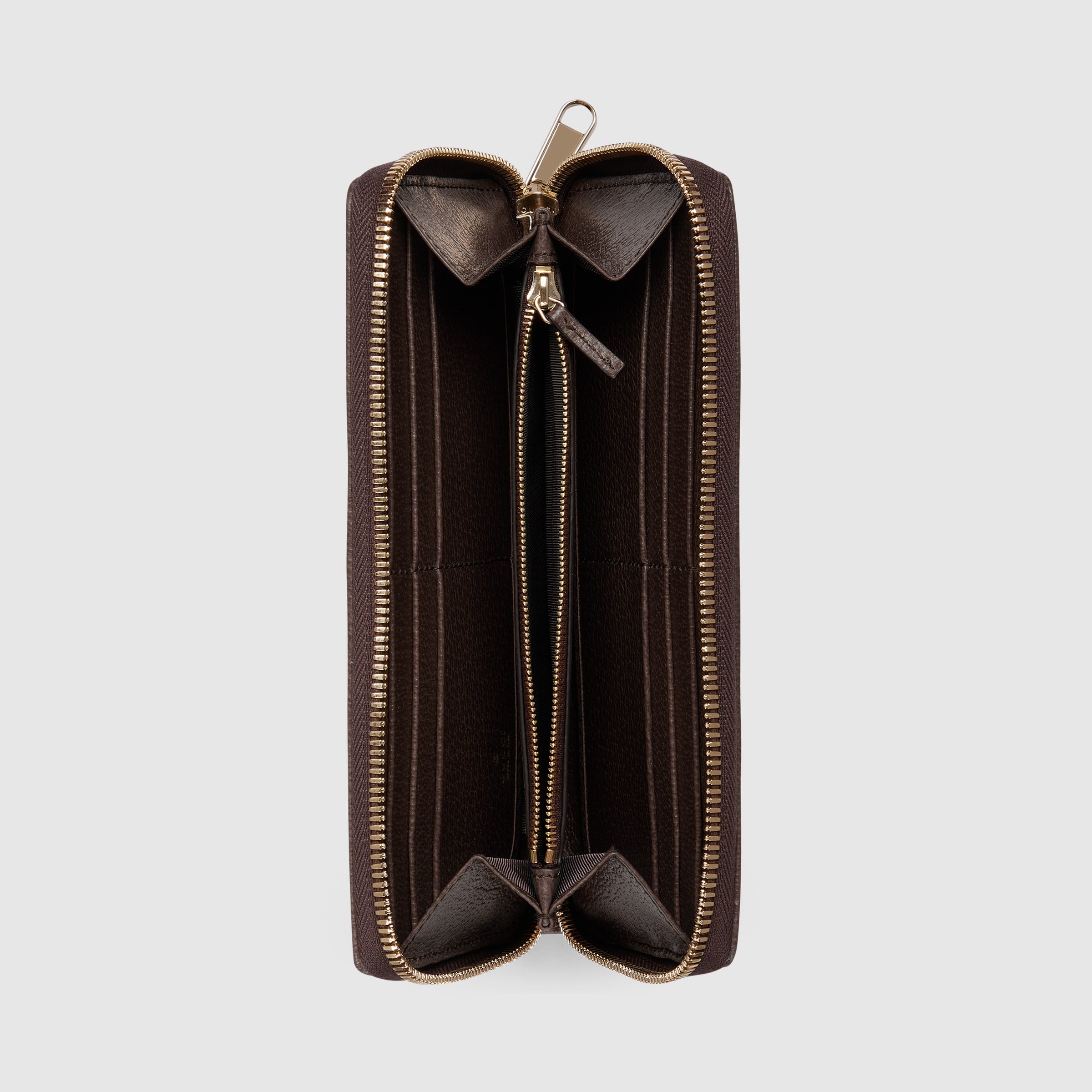 オフィディア〕ジップアラウンドウォレット ・ベージュ＆ブラウン GG