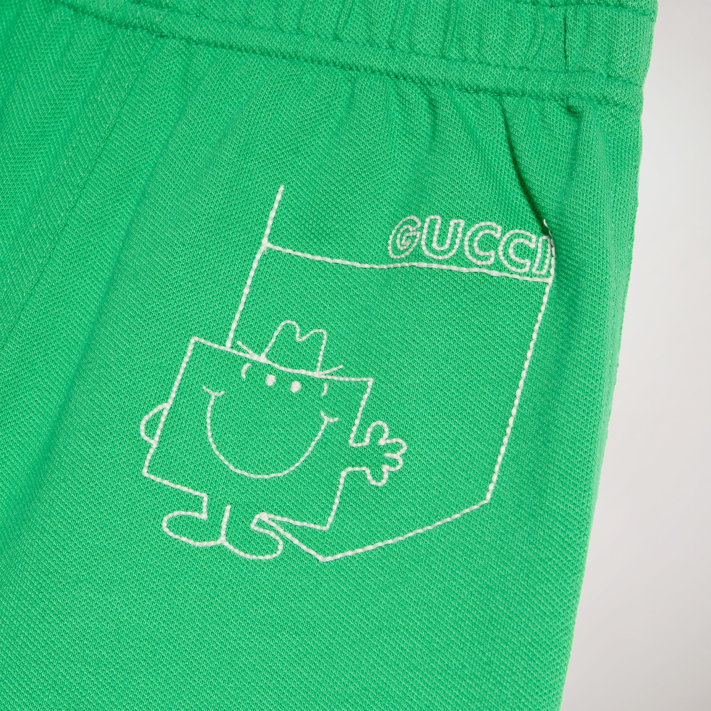 チルドレンズ〕コットンピケ ショートパンツ ・グリーン | GUCCI公式
