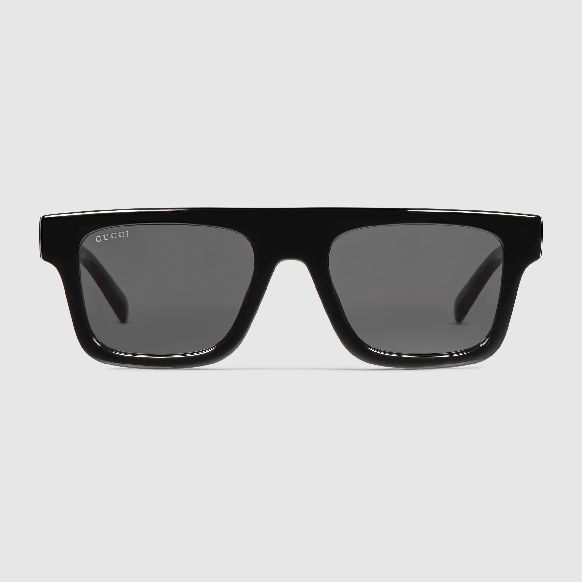 Square-frame sunglasses in black | GUCCI® US