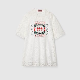 Cotton shirt with Gucci embroidery in light blue | GUCCI® GR Cotton shirt with Gucci embroidery in light blue | GUCCI® GR