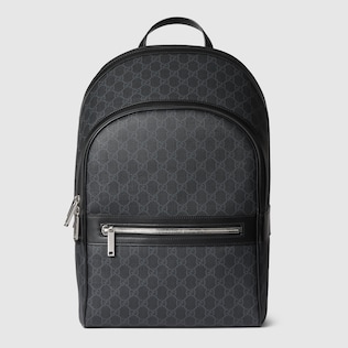 Small backpack in black leather GUCCI AE