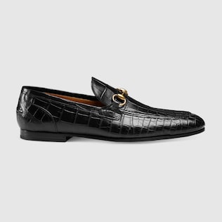 GUCCI Men s Jordaan Loafer Black Leather