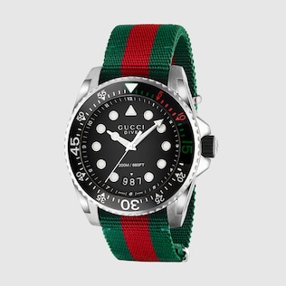 Gucci Dive Watch 40mm In White Rubber Steel GUCCI US