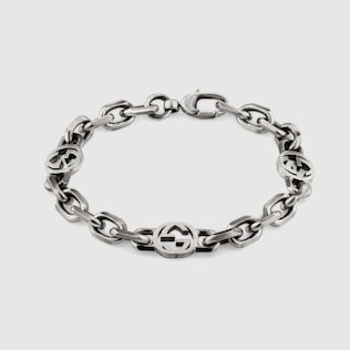 Gucci Interlocking chain bracelet in 925 sterling silver GUCCI Australia