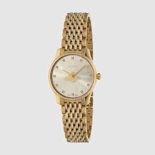 Gucci g frame gold ladies watch hotsell