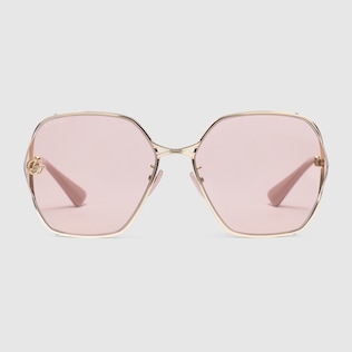 グッチ アイウェアオーバーサイズ スクエア サングラス | GUCCI公式