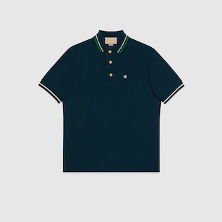 Black polo gucci shirt best sale