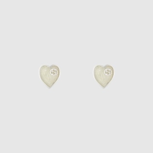 Trademark hoop earrings with tag in 925 sterling silver | GUCCI® UK