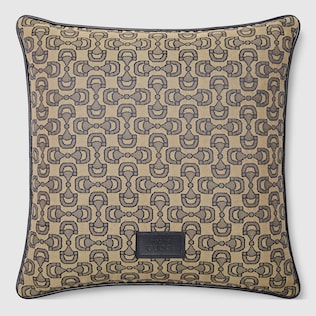 GG viscose cushion in ivory | GUCCI® PT