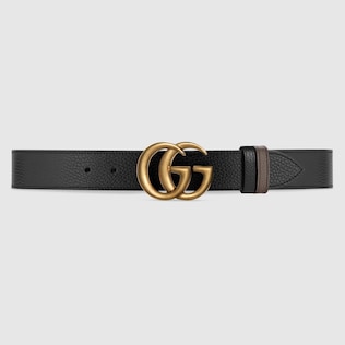 Gucci reversible belt with interlocking g buckle on sale