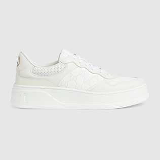 Baskets Rhyton avec etoiles pour femme en Demetra blanc GUCCI FR