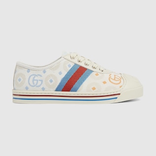 Children s Ace Sneaker White Leather With Green Red Web GUCCI Canada