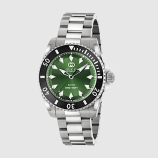 Reloj Gucci Dive 45 mm intribanda Web verde y roja GUCCI MX