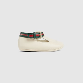 Zapatilla Gucci Ace para bebe en GG Supreme beige y ebano GUCCI ES