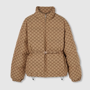 Reversible GG canvas jacket in rosso ancora | GUCCI® US