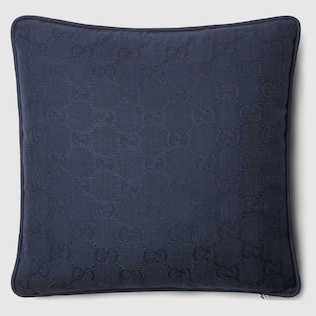 GG viscose cushion in ivory | GUCCI® PT