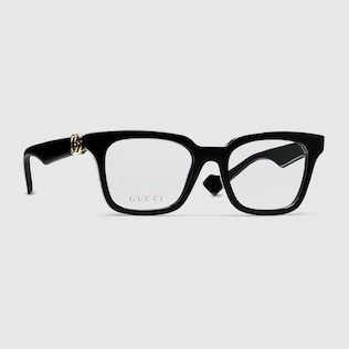 Rectangular optical frame in black | GUCCI® US