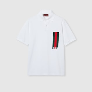 グッチ メンズ ウェアGG ストレッチコットン ポロシャツ | GUCCI公式 グッチ メンズ ウェアGG ストレッチコットン ポロシャツ | GUCCI公式