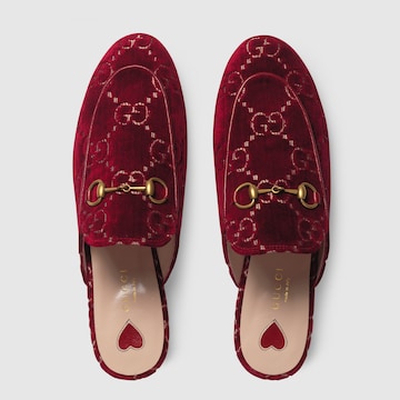 gucci red princetown slipper