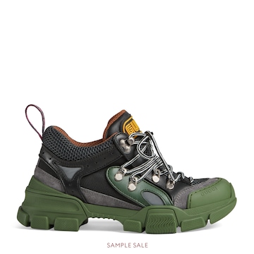 gucci flashtrek sneakers green