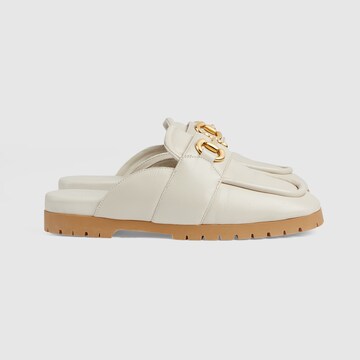 White gucci mules top