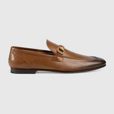 GUCCI Men's Jordaan Loafer, Size 44.5 IT