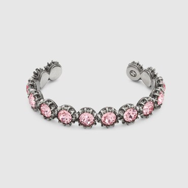 GUCCI Cuff Bracelet With Crystals