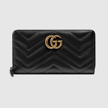 GUCCI GG Marmont Zip Around Wallet